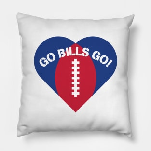Heart Shaped Buffalo Bills Pillow
