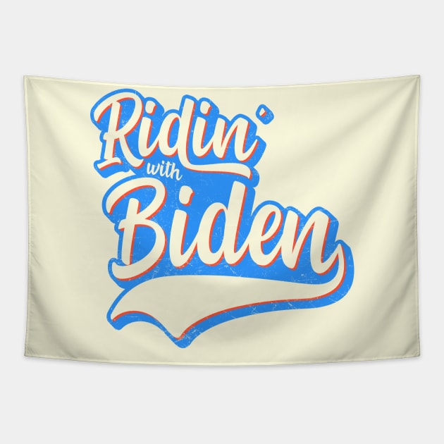 Ridin' With Biden Tapestry by tommartinart