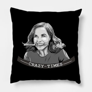 Crazy Modern Times Pillow