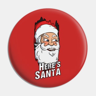 Here's Santa! Pin