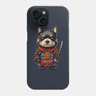 Cute Dog Samurai Knight Phone Case