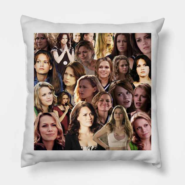 Haley James Scott Collage Pillow by lunalovebad