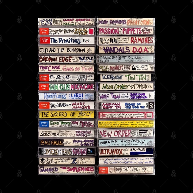 80s Rock Band Music Cassette Tapes by HipHopTees