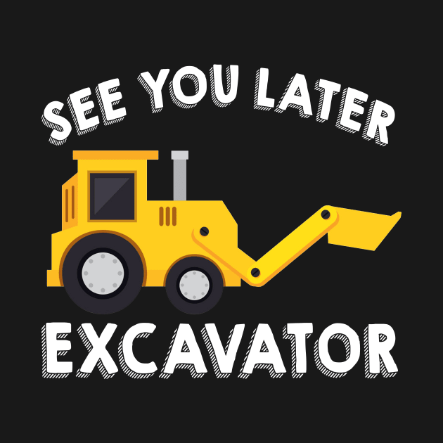 Excavator Kids Shirt  Boys Excavator Dig Tee by Elsie