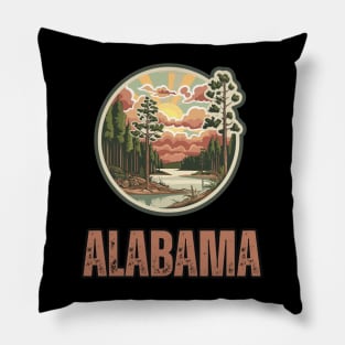 Alabama State USA Pillow