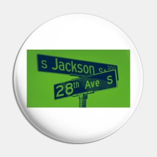 Jackson Street & 28th Avenue, Seattle, Washington by Mistah Wilson Pin