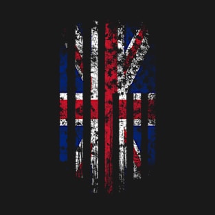 Britain and America Flag Combo T-Shirt