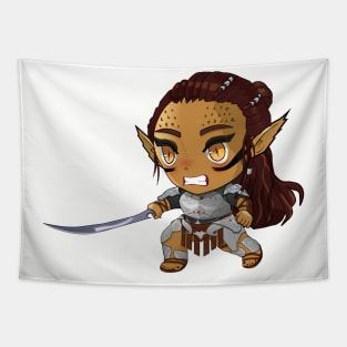 Lae'zel Chibi Baldur's Gate 3 Tapestry