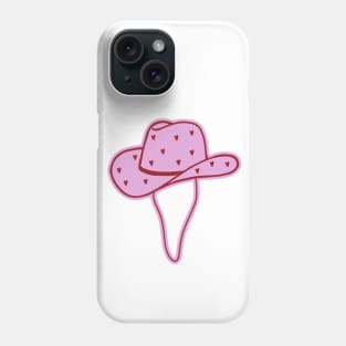 Cowboy Hat with Hearts - No Background Phone Case