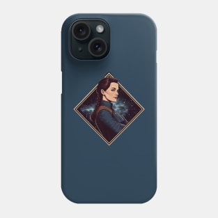 Galactic Officer Amidst the Stars - Sci-Fi Phone Case