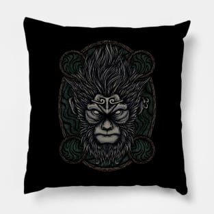 King Monkey back print Pillow