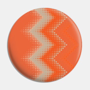 growing squares forming chevron pattern in orange and tan Pin