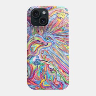 Trippy Psychedelic Swirl World Phone Case