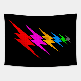 6 Lightning Bolts Tapestry