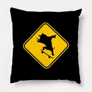 Rhino Crossing with Skateboard Pillow