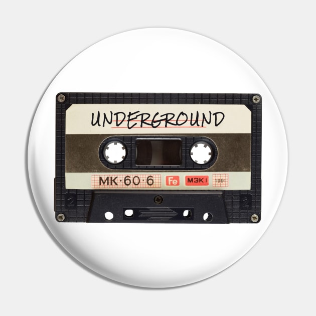 Underground Cassette Pin by lukassfr