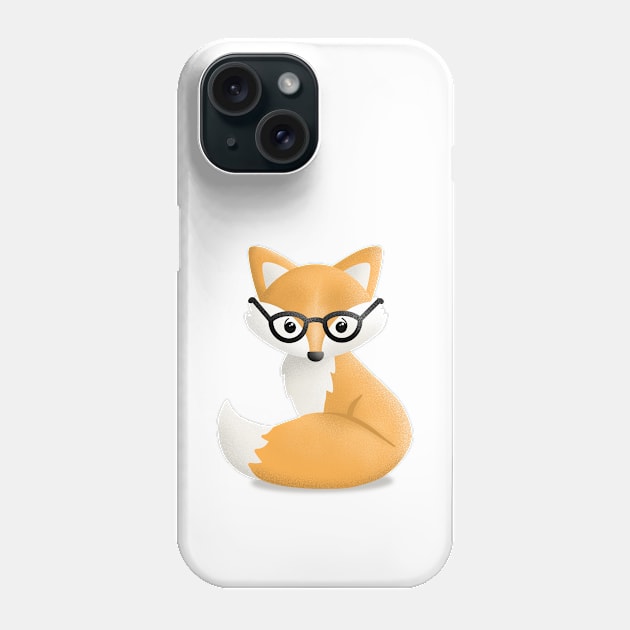 Cute Fox Phone Case by Crystal-Lee Howley Art