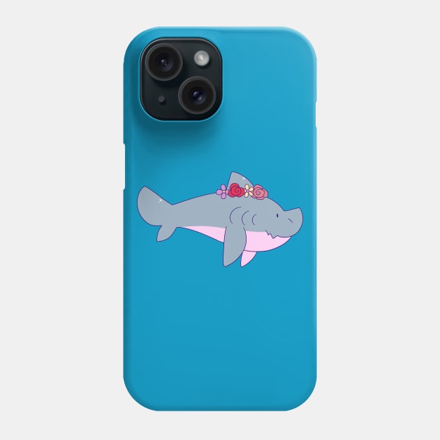 Flower Crown Shark Phone Case by saradaboru