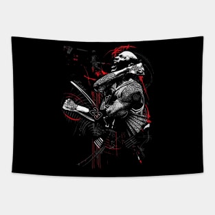 michael jordan black art Tapestry