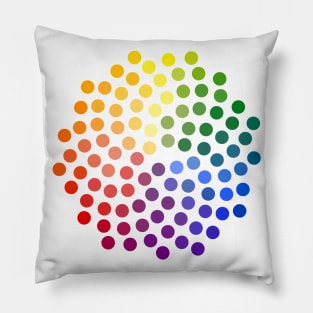 Rainbow Spiral Pillow