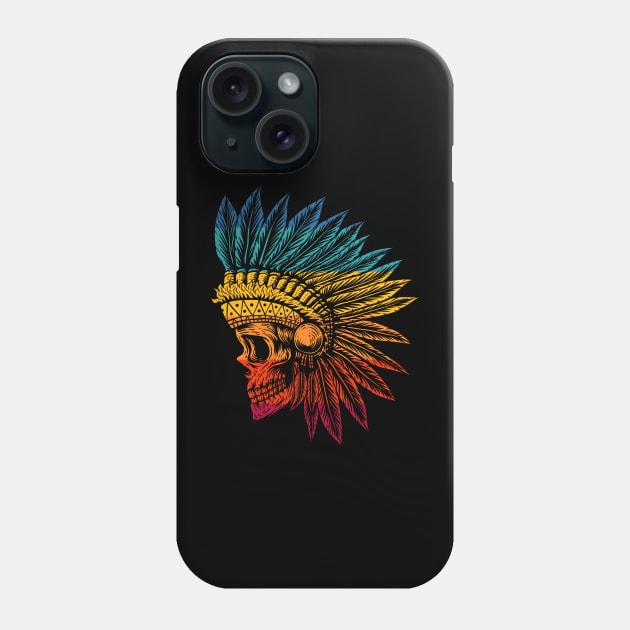 Native Skull Phone Case by Dojaja