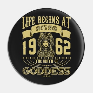 Life begins at Fifty Five 1962 the birth of Goddess! Pin