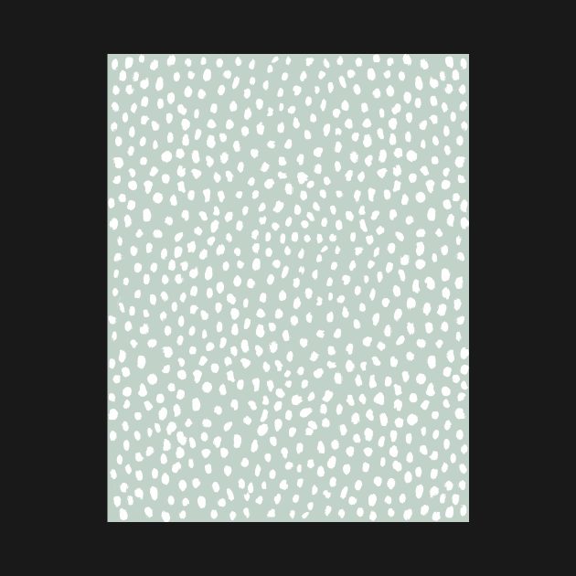 Mint Dalmatian Print by cait-shaw