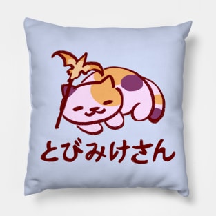 cute kitty collector cat sunny sleeping with wing thing teaser / catbook 005 Pillow