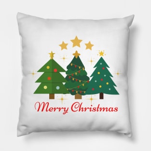 Merry Christmas Tree Pillow