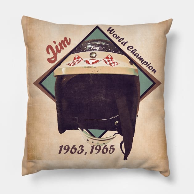 1963 Jim Clark Pillow by Popcult Posters