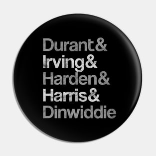 Brooklyn Nets Dream Trio Durant, Irving & Harden Pin