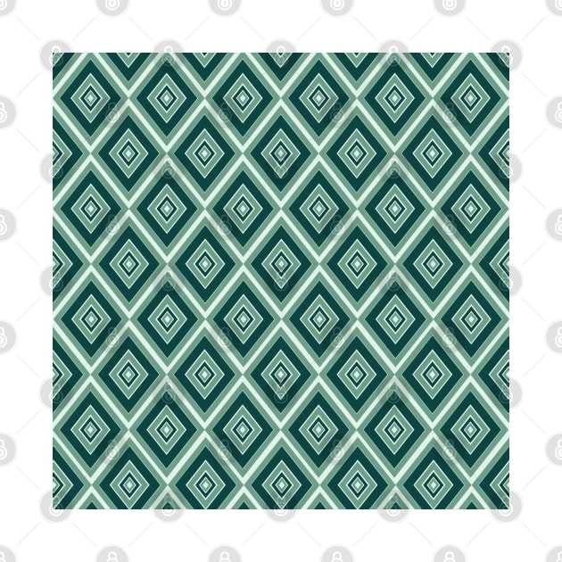 Dark green and greyish green diamond motif pattern by SamridhiVerma18