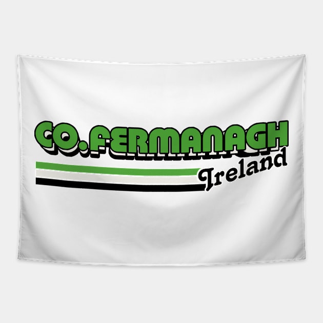 County Fermanagh / Irish Retro County Pride Design Tapestry by feck!