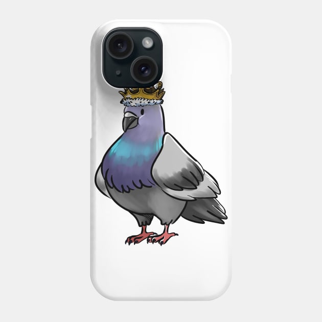 King Pigeon Phone Case by angeliraferart