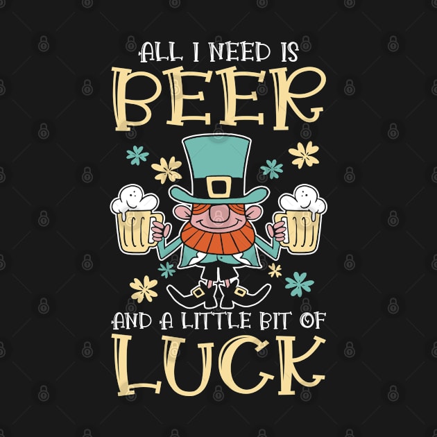 St. Patrick's Day Beer Shamrock Clover Luck by Tom´s TeeStore