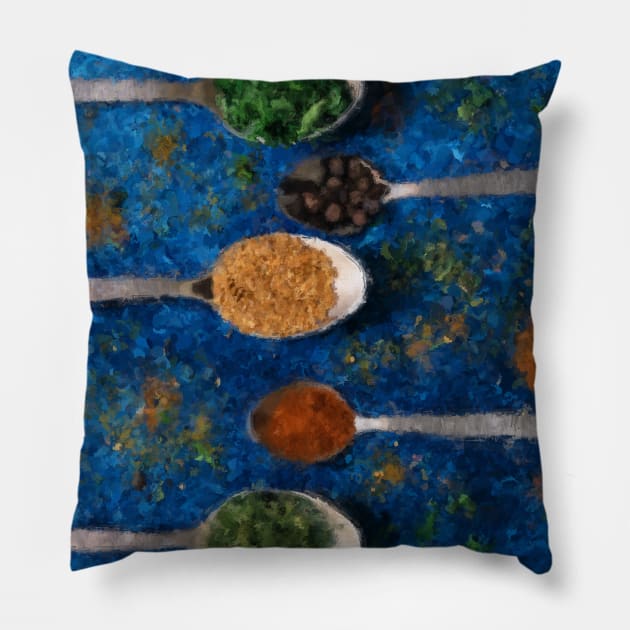 Spice Still Life Pillow by Jarrodjvandenberg