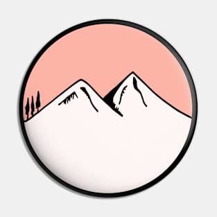 Mountains Sketch V16 Pin