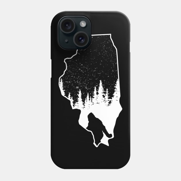 Illinois Bigfoot Gift Phone Case by Tesszero