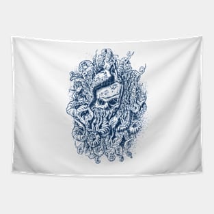 Mermaid Skull 2 Tapestry