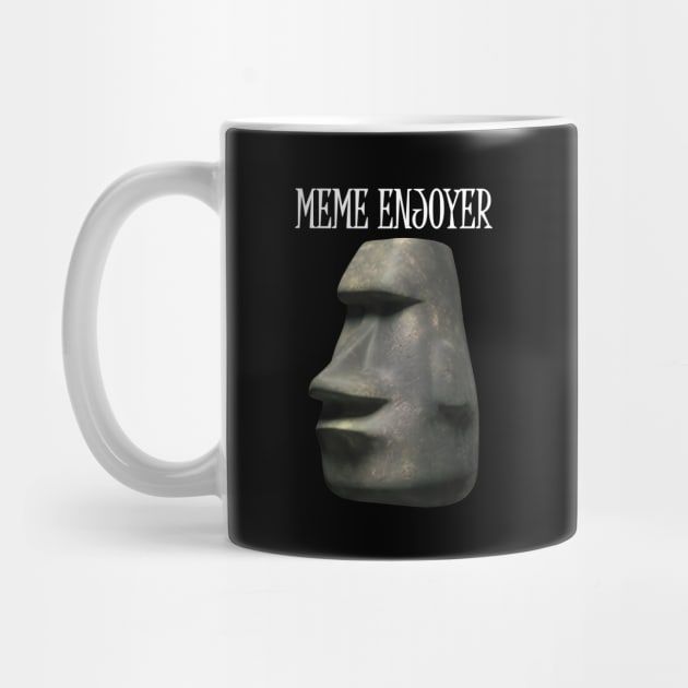 Meme Enjoyer Funny Moai Emoji - Funny Quotes - Phone Case