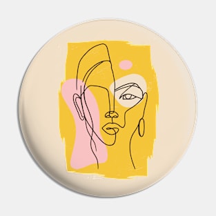 Abstract Face Pin