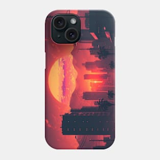 Retrowave Aesthetic 80s Miami Phone Case