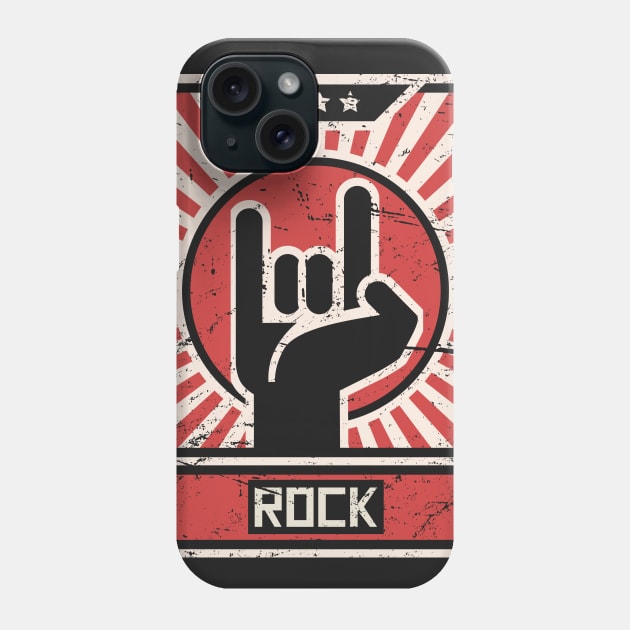 Rock | Punk Rock Propaganda Poster Phone Case by MeatMan