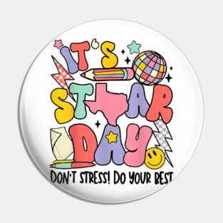 Groovy It's Staar Day Don't Stress Do Your Best Test Day Pin