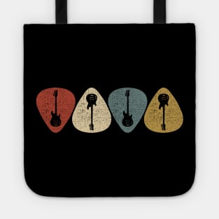 Vintage Guitar Pick Guitarist Tote