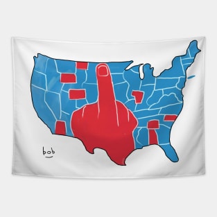 America Divided Map Finger Tapestry