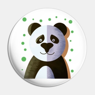 Funny Panda Hand Drawn Pin