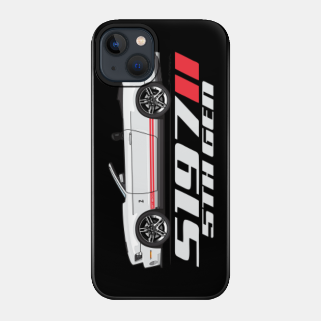 5th Gen-White with Red Stripes - Convertible Gt500 - Phone Case