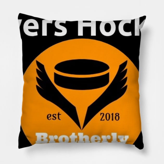 Slogan/logo Pillow by BrotherlyPuck1