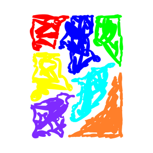 Rainbow rectangle / Geometric abstraction T-Shirt